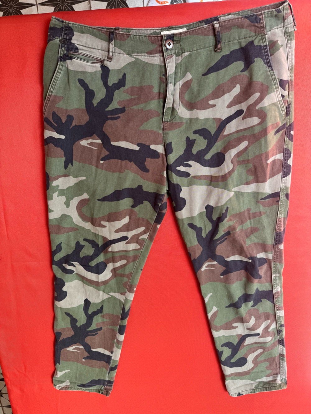 Denim & Supply Ralph Lauren Camo Ankle Pants - Green, Brown, Black